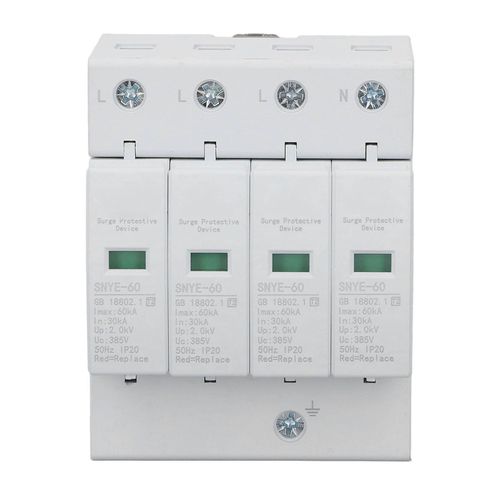 Boîte de Distribution blanche, dispositif de Protection contre les surtensions, IP20, boîte de combinaison Simple et sûre, parafoudre de tension 60KA 4P 385V