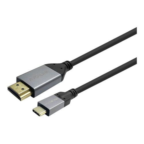 VivoLink - Câble adaptateur - 24 pin USB-C mâle pour HDMI mâle - 2 m - noir - support pour 4K60Hz, débit de transfert de données jusqu'à 18 Gbps