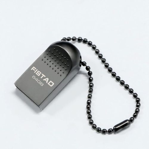 Clé USB 64 Go USB 2.0 Flash Drive Métal USB 64Go Mini Mémoire Stick Portable(Noir)