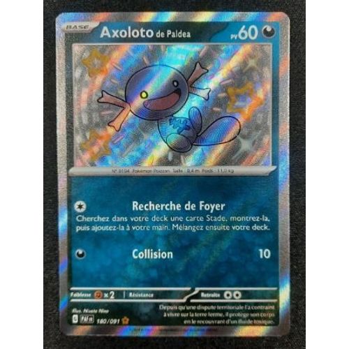 Pokemon Axoloto De Paldéa 180 / 091 Paf Destinées De Paldéa
