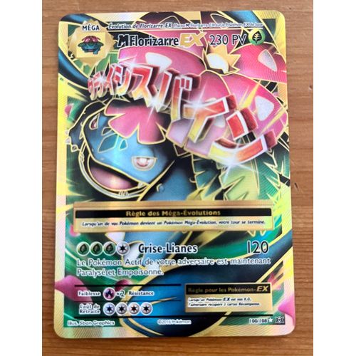 Carte Pokémon - Mflorizarre Ex - 100/108 Ultra-Rare En Full Art - Xy12 Evolutions