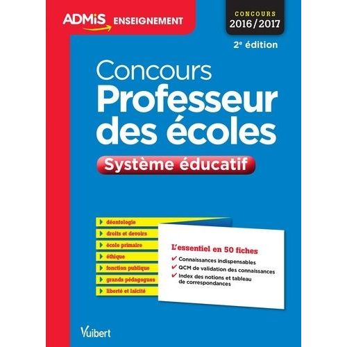 Concours Professeur Des Écoles - Système Éducatif, Épreuve Orale