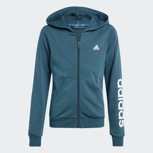 Veste À Capuche Essentials Linear Logo Full-Zip Adidas Sportswear Eck51 - 7-8 Ans
