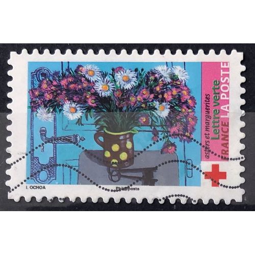 Croix Rouge 2018 - Asters Et Marguerites (Très Joli N° 1549) Obl - France Année 2018 - Brn83 - N33494
