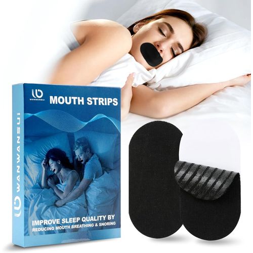 50 Peças Fita Bucal Para Dormir, Tiras Bocais Anti-Ressono Melhora A Qualidade Do Sono, Mouth Tape For Sleeping Mouth Tape Tape Tiras Desenvolve O Hábito Da Respiração Nasal 