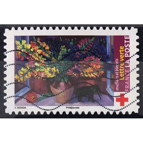 Croix Rouge 2018 - Mufliers Et Bleuets (Très Joli N° 1551) Obl - France Année 2018 - Brn83 - N33496
