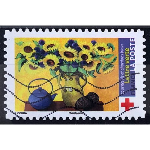 Croix Rouge 2018 - Tournesols Et Chardons (Très Joli N° 1556) Obl - France Année 2018 - Brn83 - N33501