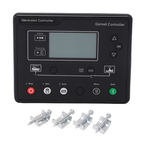 Contrôleur de générateur Diesel à écran LCD, Module de contrôleur de groupe électrogène à démarrage automatique 8-35V JXG6110U