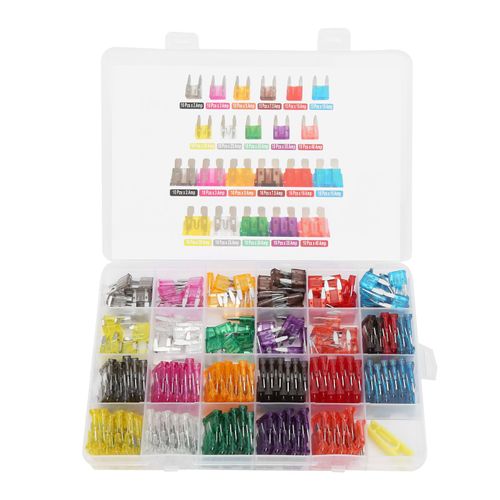 Kit de fusibles à lame, assortiment de petites et moyennes tailles 2A-40A, pour phare et feu arrière de voiture, Audio, 254 pièces