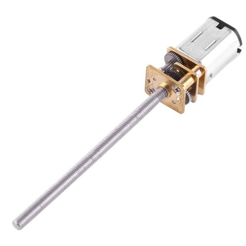 Moteur de boîte de vitesses à courant continu avec arbre de sortie à filetage long M3 * 55MM (100 tr/min)