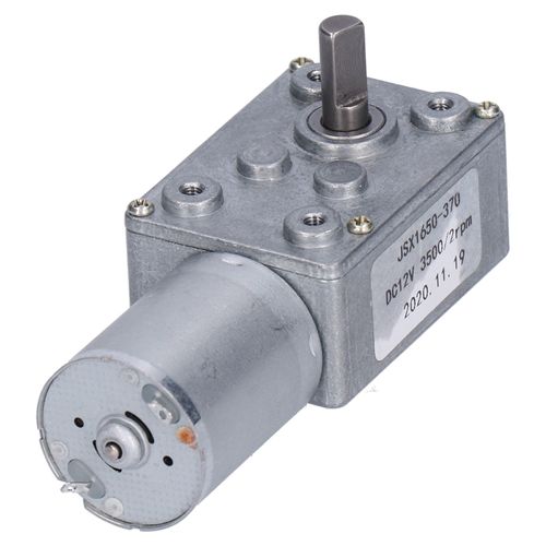 Moteur à courant continu JSX1650-370, moteur de réduction à vis sans fin électrique pour ouvre-porte, treuils miniatures, DC12V, 2 tr/min