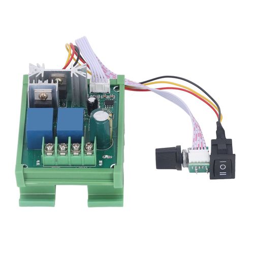 Contrôleur de vitesse de moteur PWM, panneau de commande de Type Rail, régulateur de moteur à forte connectivité 10A DC12V-55V