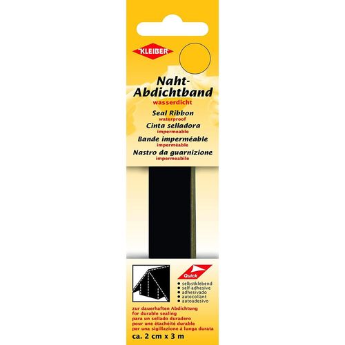 Kleiber Bande Imperméable, 20 Mm X 3 M, Noir