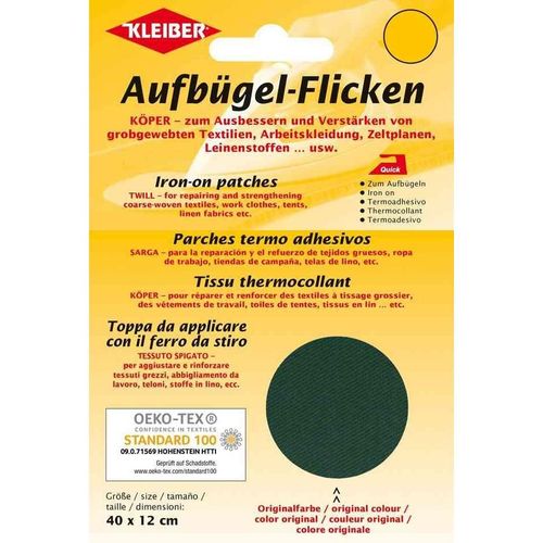 Kleiber Patch Thermocollant Köper, 400 X 120 Mm, Vert