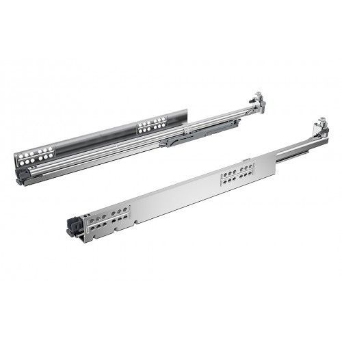 Coulisses à billes Quadro V6 5D 30 kg - Push to Open - longueur 600 mm HETTICH
