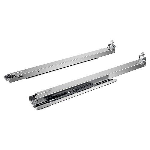Coulisses à billes Actro 5D BM 450 mm - charge 40 kg - sortie totale HETTICH