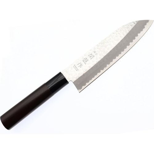 Gothicana By Empsekiryu Couteau Japonais Santoku Martelée Lame 16.5cm Couteaux De Cuisine Fabriqué Au Japon
