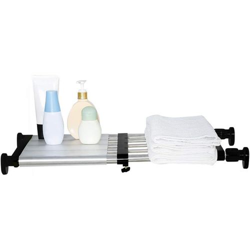 Gothicana By Empétagère De Placard Telescopique En Métal Etagere De Rangement Réglable Sans Perçage Organiseurs De Armoire Separateur Stockage Rack Pour Cuisine, Salle De Bain, Chambre 40-60cm, Noir