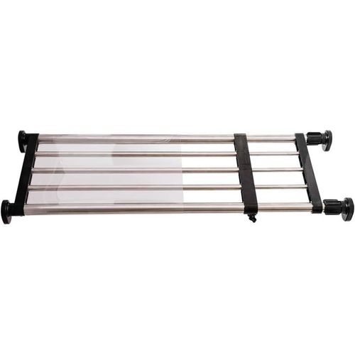 Gothicana By Empétagère De Placard Telescopique En Métal Etagere De Rangement Réglable Sans Perçage Organiseurs De Armoire Separateur Stockage Rack Pour Cuisine, Salle De Bain, Chambre 50-80cm, Noir