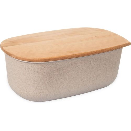 Gothicana By Empboîte À Pain Couvercle En Bois De Hêtre Comme Planche À Découper Boîte Alimentaire 37,5 Cm X 23,5 Cm X 15,5 Cm Rangement Recyclable Cuisine Beige Naturel
