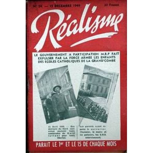 Realisme N°24 Du 15-12-1949
