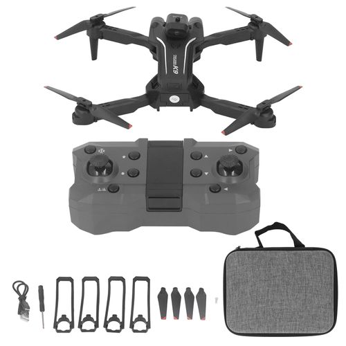 Connor Drone Telecommande K9 Avec Camera 4k 1080p Et Mode Sans Tete Pliable, Evitement D'obstacles, Noir, Une Seule Batterie