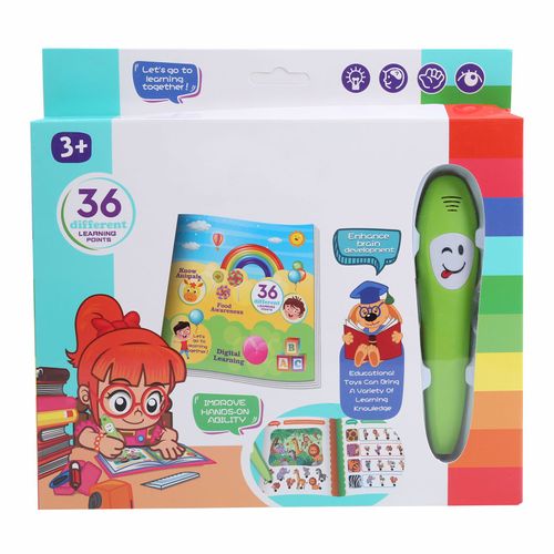 CONNOR Stylo de lecture pour enfants, apprentissage de la logique des figures anglaises, cognition animale, stylo pour livre pour enfants, stylo d'apprentissage ToyLogic