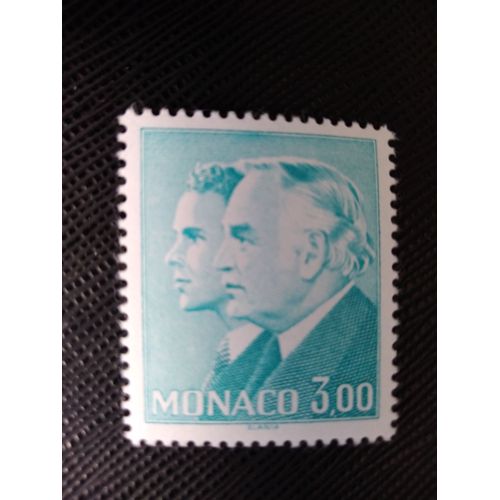 Timbre Monaco Y T 1432 Le Prince Rainier Iii Et Le Prince Albert 1984 (130509 )