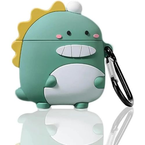 Coque pour AirPods Pro 2 (2022/2023) Protection Antichoc Anti-Rayures Silicone Souple Motif Dinosaure avec Boucle - E.F.Connection