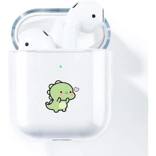 Coque pour AirPods 1/2, Protection Antichoc Anti-Rayures Rigide Transparent Motif Dinosaure - E.F.Connection