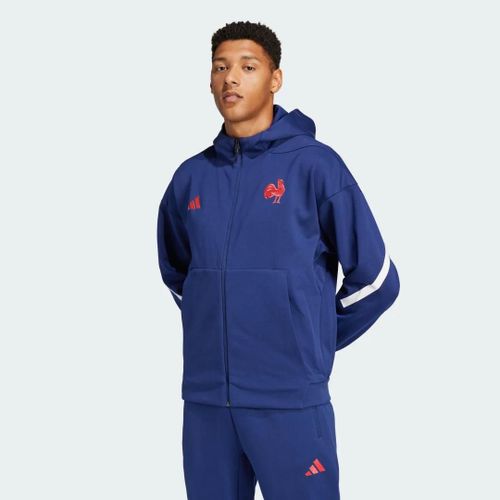Veste De Survêtement Zippée À Capuche Z.N.E. Travel Équipe De France Adidas Performance Krt18 - S