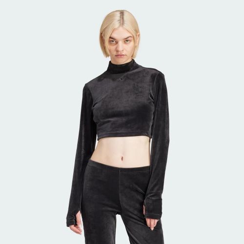 Crop Top Velours Adidas Originals Koz58 - Xl