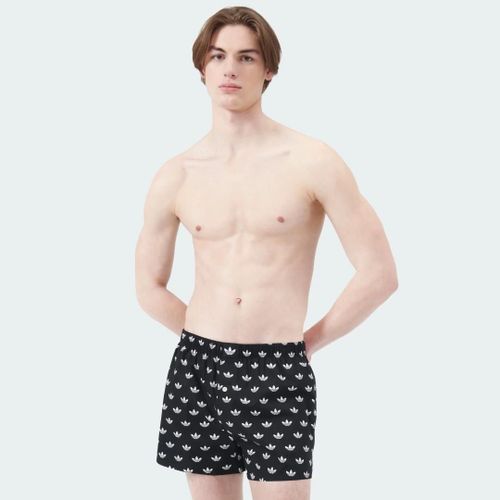Boxer Tissé En Coton Confort Core Icon, Lot De 2 Sous-Vêtements Adidas Originals Obe59 - S