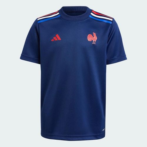 T-Shirt Domicile Supporter France Rugby Enfants Adidas Performance Kpj43 - 15-16 Ans