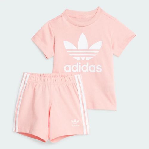 Ensemble Short Et T-Shirt Enfants Adidas Originals Juk52 - 0-3 Mois