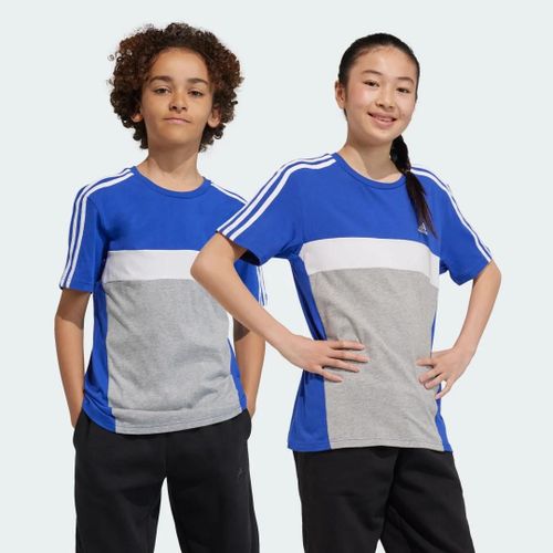 T-Shirt Coton Tiberio 3 Bandes Colorblock Enfants Adidas Sportswear Dtp56 - 13-14 Ans