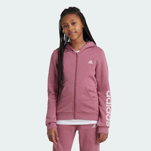 Veste À Capuche Essentials Linear Logo Full-Zip Adidas Sportswear Eck51 - 9-10 Ans