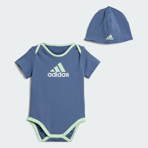 Ensemble À Offrir Body Et Bonnet Essentials Big Logo Enfants Adidas Sportswear Dtv07 - 3-6 Mois