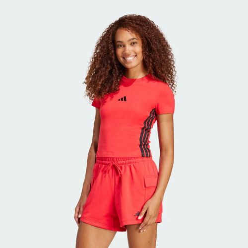 T-Shirt Slim 3 Bandes Essentials Bébés Adidas Sportswear Kvc60 - Xxs