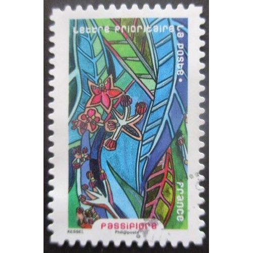 France Autoadhésif N°1305 Passiflore Oblitéré