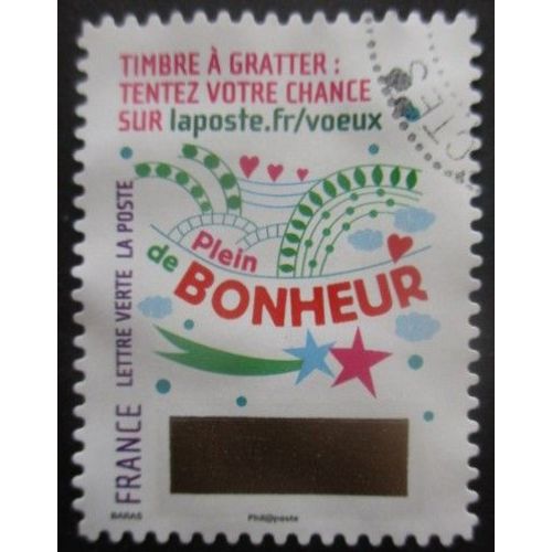 France Autoadhésif N°1342 Timbre De Voeux Oblitéré