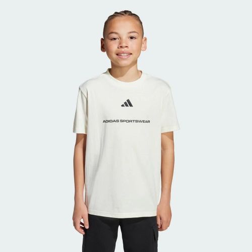 T-Shirt Jersey Adidas Boys Slogan Enfants Adidas Sportswear Nq164 - 15-16 Ans