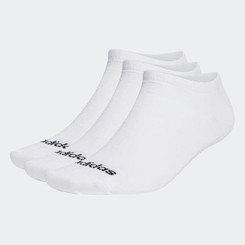 Socquettes Fines Linear (3 Paires) Adidas Sportswear Ebb48 - 46-48
