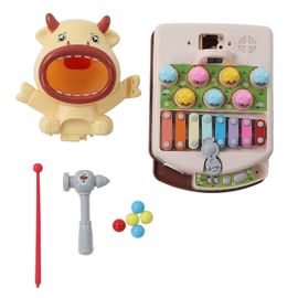 CONNOR Jeu de taupe 3 en 1 pour tout-petits, jeu interactif pour marteler, marteler, tirer sur une cible musicale, jouet educatif precoce