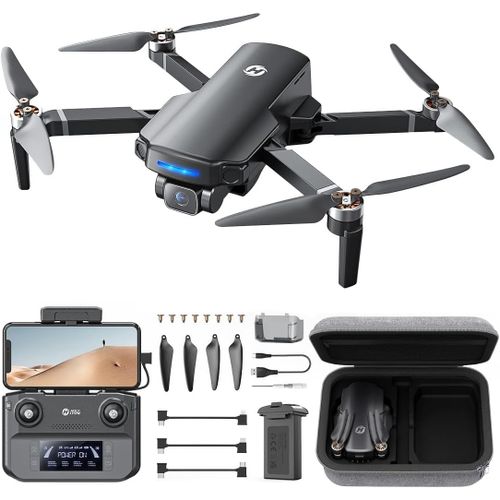 Hs360s Drone Gps Avec Caméra 4k Pour Adultes Débutants, Fpv Quadricoptère Pliable Avec Hd 5g Transmission D'Image De 3 Km, Moteur Sans Balais, Follow Me, Smart Return Home, Moins De 249 G-3d Robotics