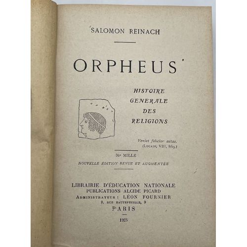 Orphéus. Histoire Générale Des Religions