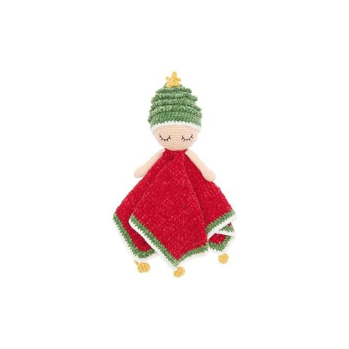 Kit Ricorumi Baby Blankies ¿ Lutin de Noël - Couverture doudou à crocheter ¿ Édition spéciale Fêtes. Color : Rouge