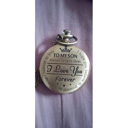 Montre À Gousset I Love You Neuve Dorée