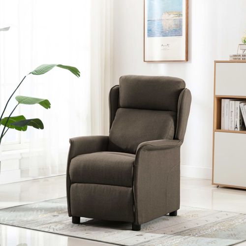 Vidaxl Chaise De Massage En Tissu Taupe