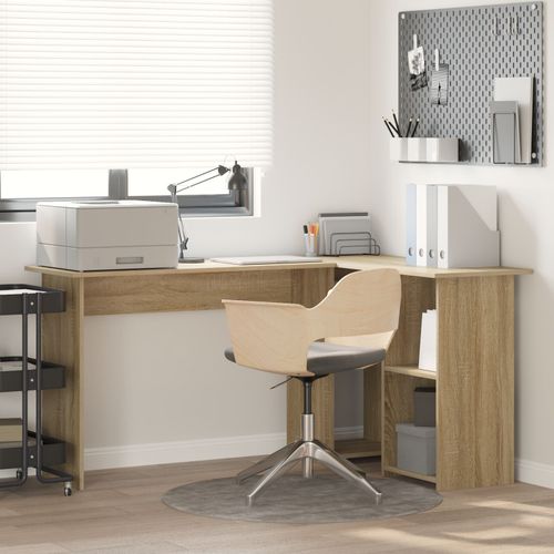 Vidaxl Bureau D'ordinateur En Chêne De Sonoma Chêne De Sonoma Panneau De Particules